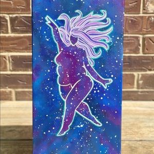 Original Acrylic Painting | Body Positive Wall Art | Curvy Take Up Space, Girl